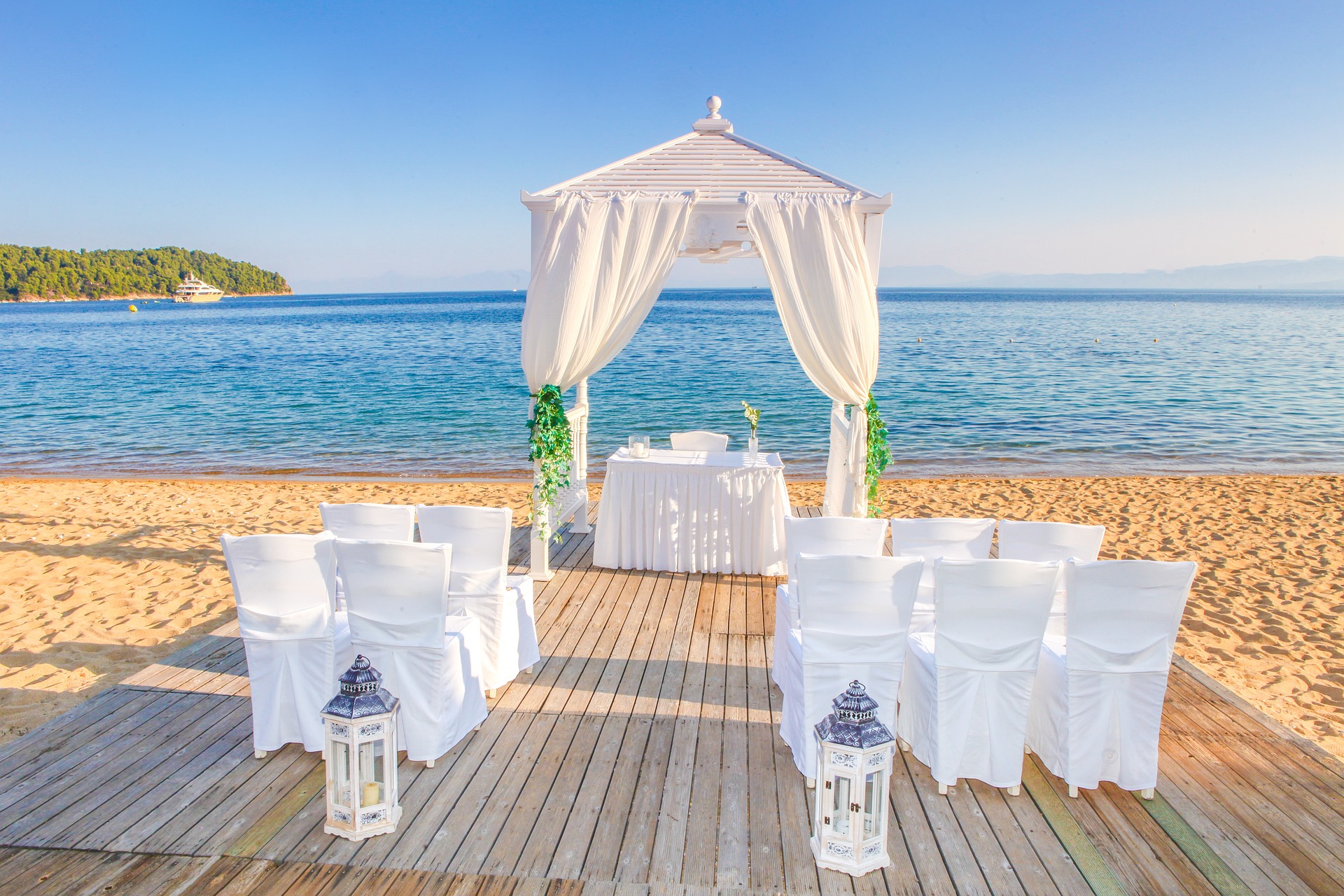 Cérémonie de mariage sur la plage / wedding ceremony on the beach - Saint Martin / SXM